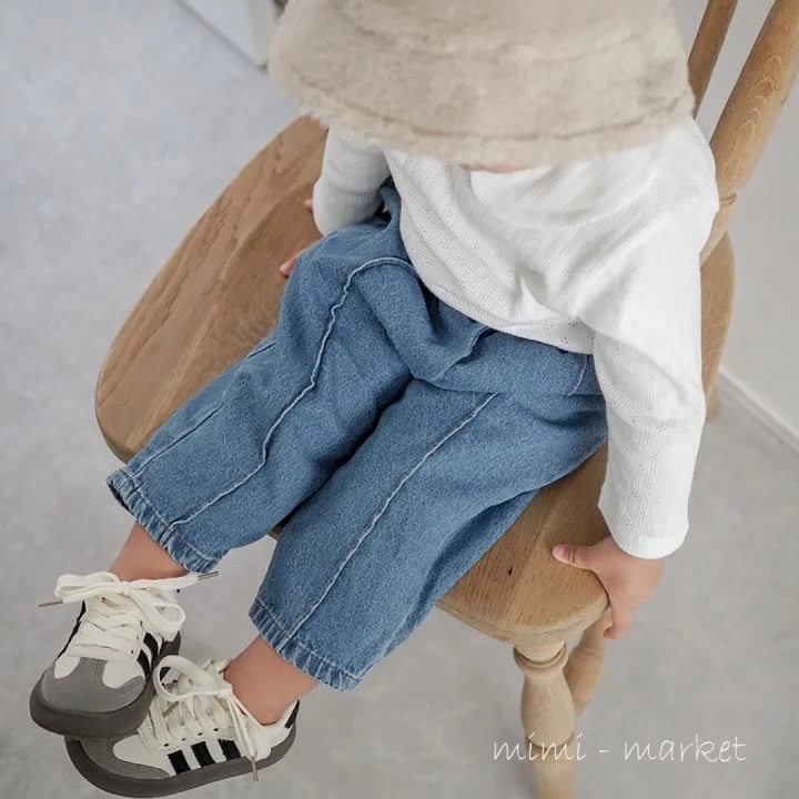 Mimi Market - Korean Baby Fashion - #babywear - High Denim Pants - 4