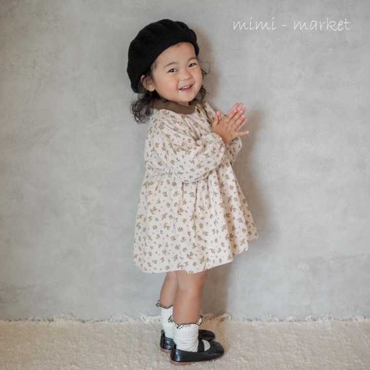 Mimi Market - Korean Baby Fashion - #onlinebabyshop - Cotton Flower Dress - 11