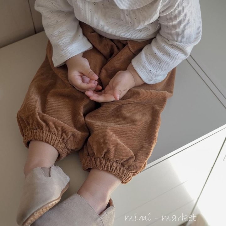 Mimi Market - Korean Baby Fashion - #onlinebabyshop - Corduroy Pocket Pants - 10