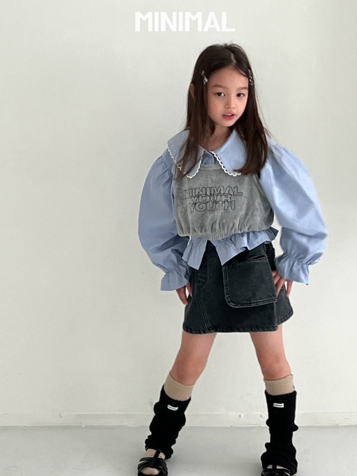 Minimal - Korean Children Fashion - #Kfashion4kids - Sailor Lace Blouse - 3