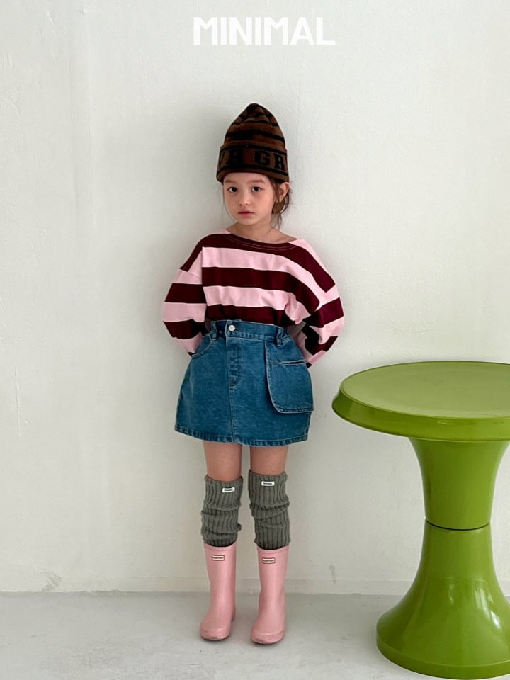 Minimal - Korean Children Fashion - #childofig - Pocket Denim Skirt - 4