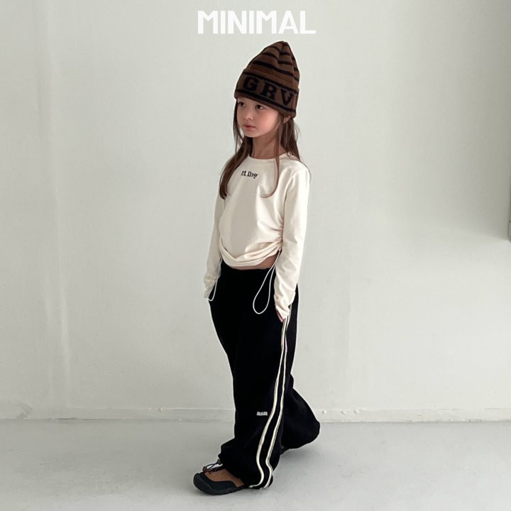 Minimal - Korean Children Fashion - #childofig - Line String Pants - 2