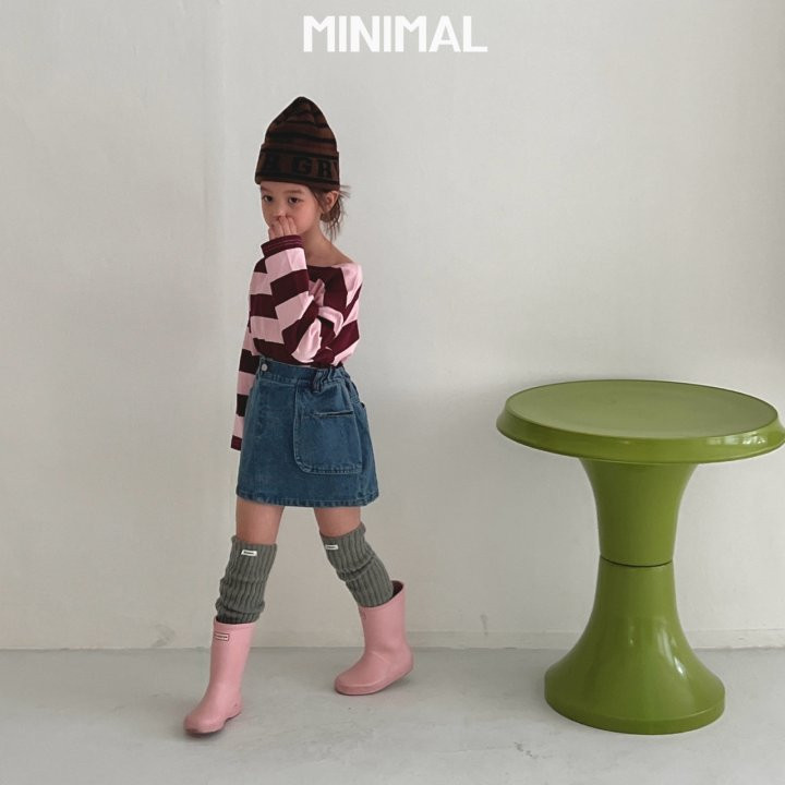 Minimal - Korean Children Fashion - #designkidswear - Pocket Denim Skirt - 6