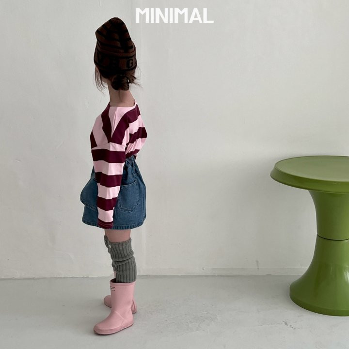 Minimal - Korean Children Fashion - #discoveringself - Pocket Denim Skirt - 7