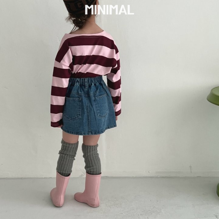 Minimal - Korean Children Fashion - #kidsstore - Pocket Denim Skirt - 10