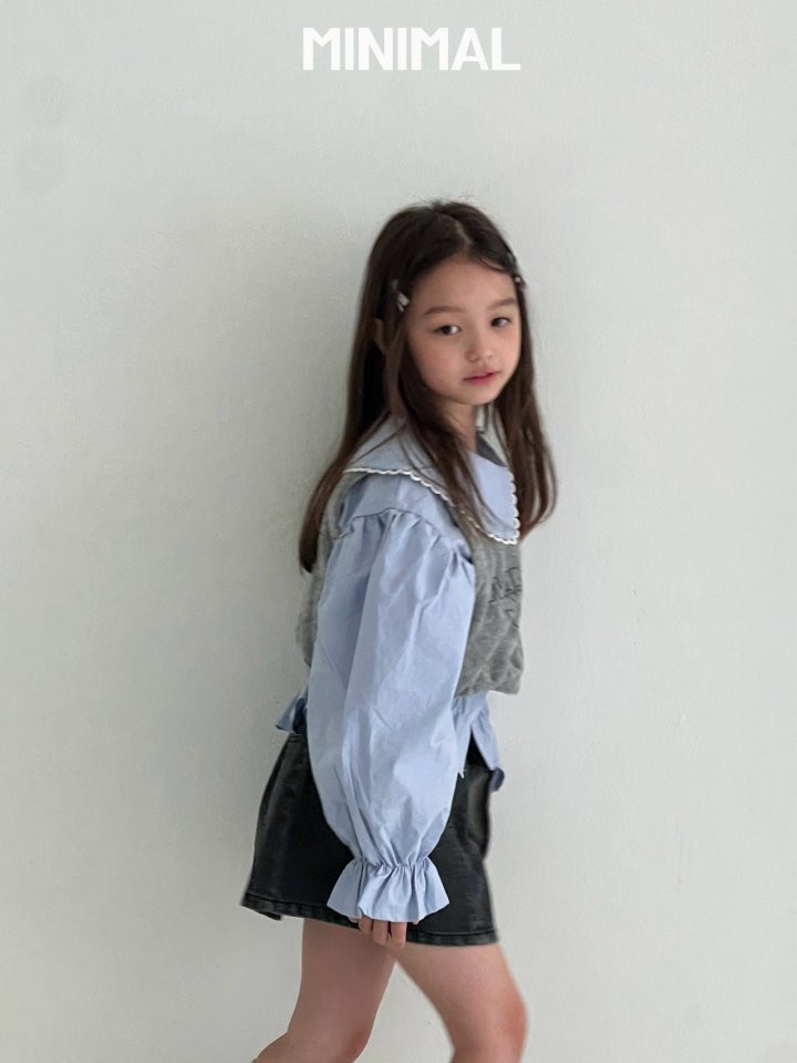 Minimal - Korean Children Fashion - #Kfashion4kids - Sailor Lace Blouse - 4