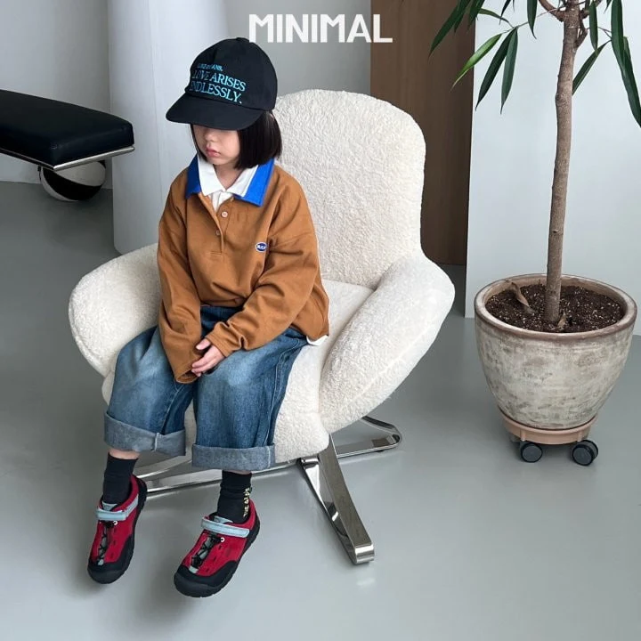 Minimal - Korean Children Fashion - #toddlerclothing - Minimal Collar Tee - 10