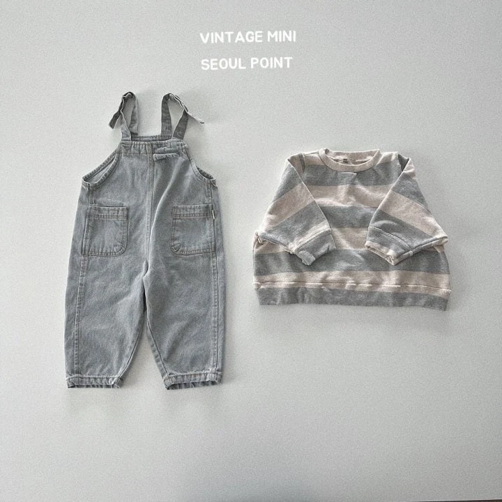 Minipoint - Korean Children Fashion - #Kfashion4kids - Moa Jean Overalls - 6