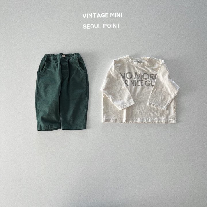 Minipoint - Korean Children Fashion - #childofig - Green Pants