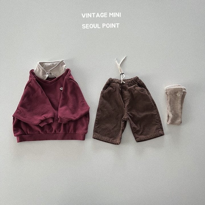 Minipoint - Korean Children Fashion - #childofig - String Corduroy Pants - 3