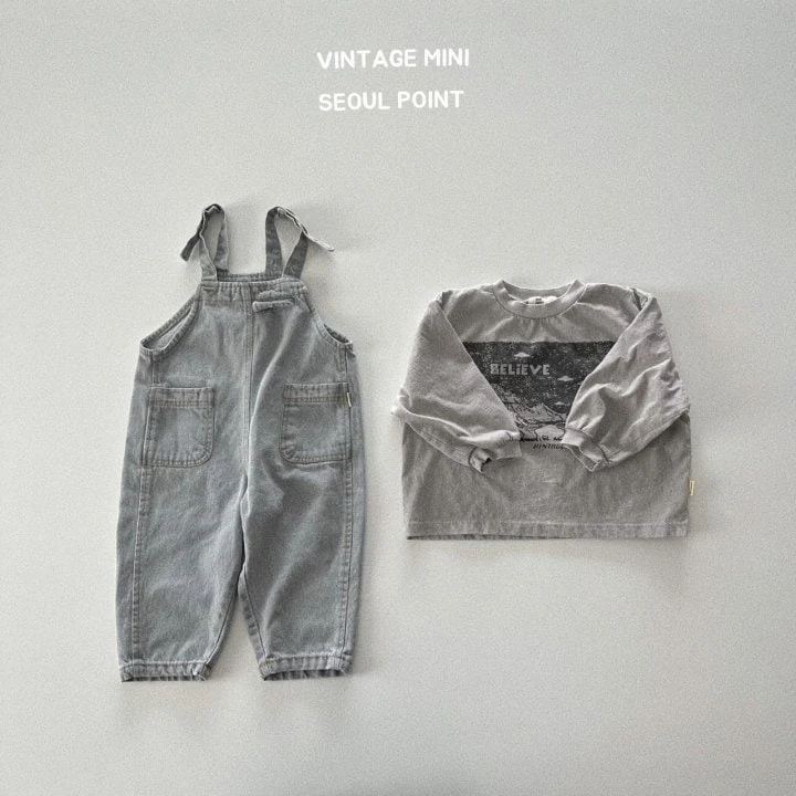 Minipoint - Korean Children Fashion - #kidsshorts - Moa Jean Overalls - 3