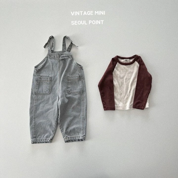 Minipoint - Korean Children Fashion - #kidsshorts - Moa Jean Overalls - 4