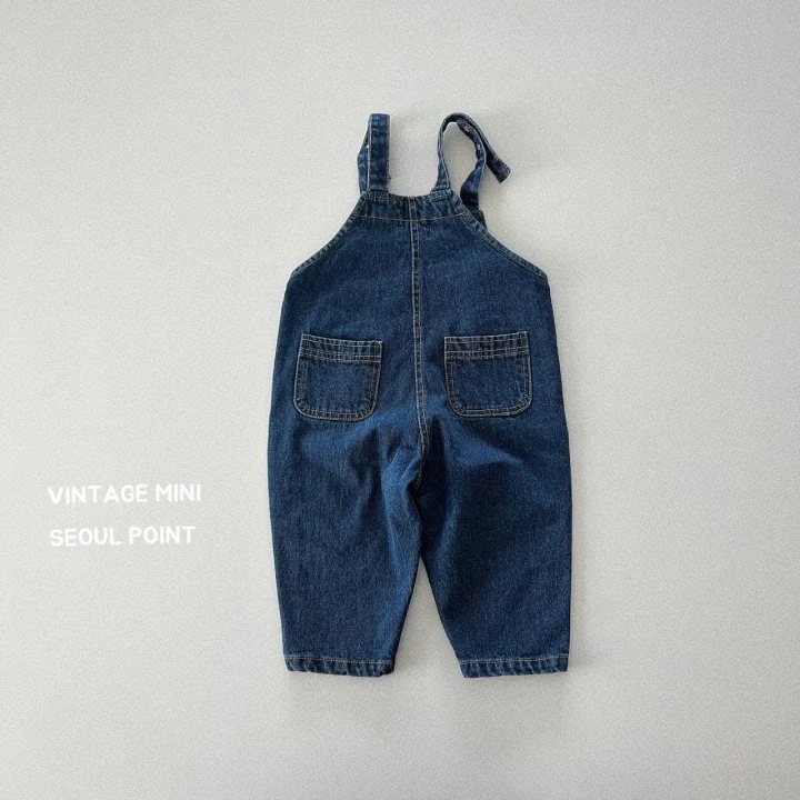 Minipoint - Korean Children Fashion - #littlefashionista - Moa Jean Overalls - 7