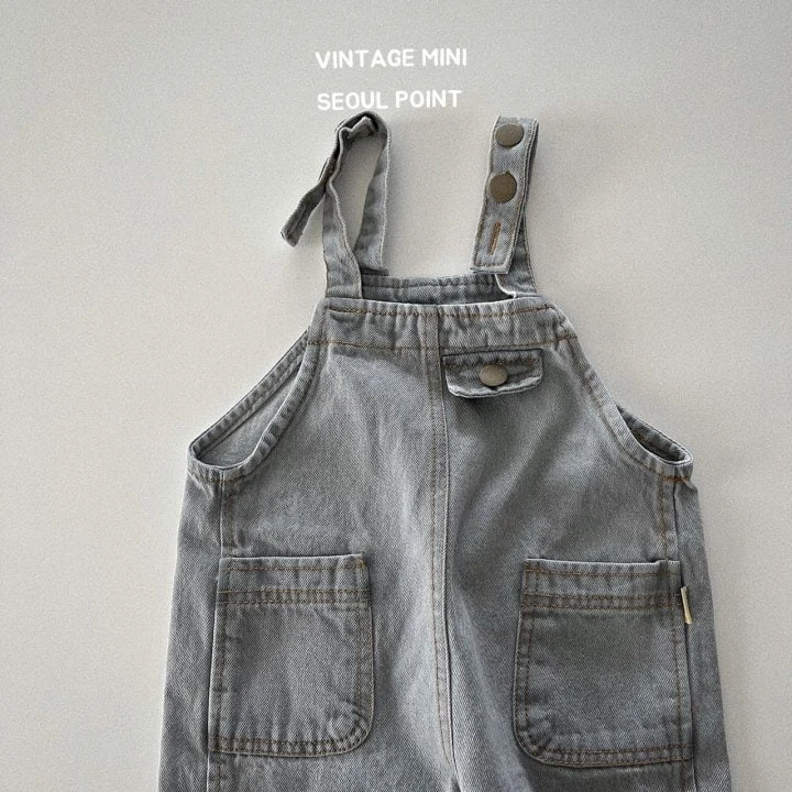 Minipoint - Korean Children Fashion - #magicofchildhood - Moa Jean Overalls - 8