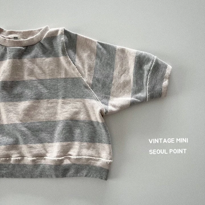 Minipoint - Korean Children Fashion - #prettylittlegirls - Butter Stripe Sweatshirts - 6