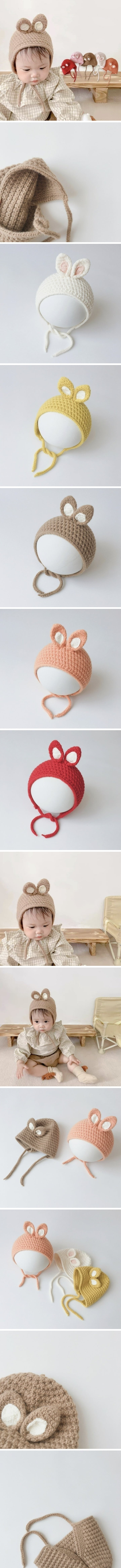 Miso - Korean Baby Fashion - #babyfashion - Rabbit Bonnet