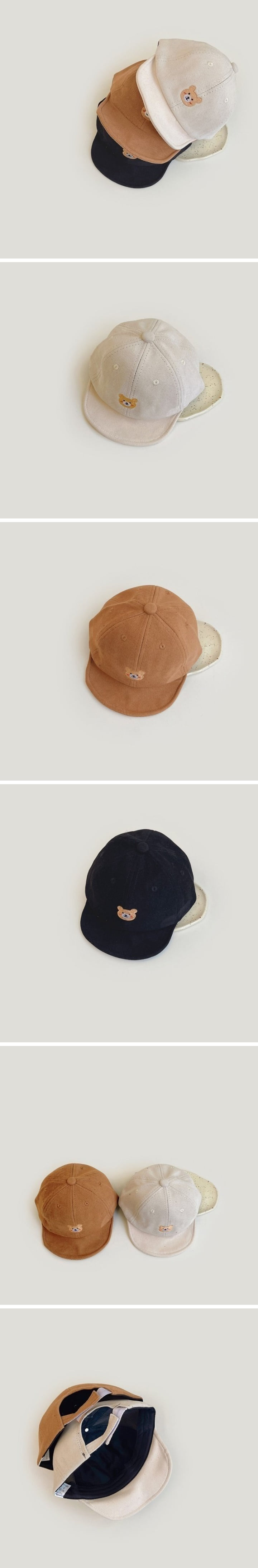 Miso - Korean Children Fashion - #Kfashion4kids - Bear Embroidery Cap