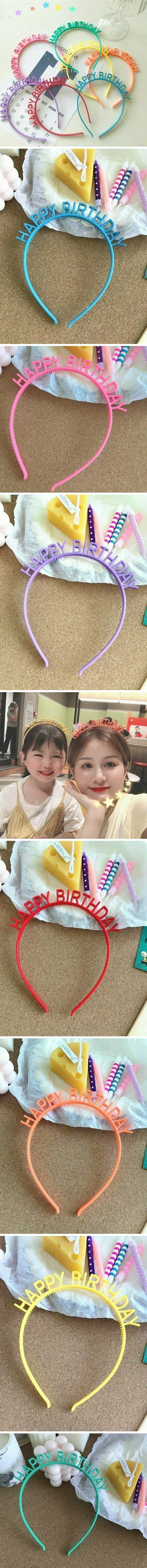 Miso - Korean Children Fashion - #littlefashionista - Happy Birthday Hairband