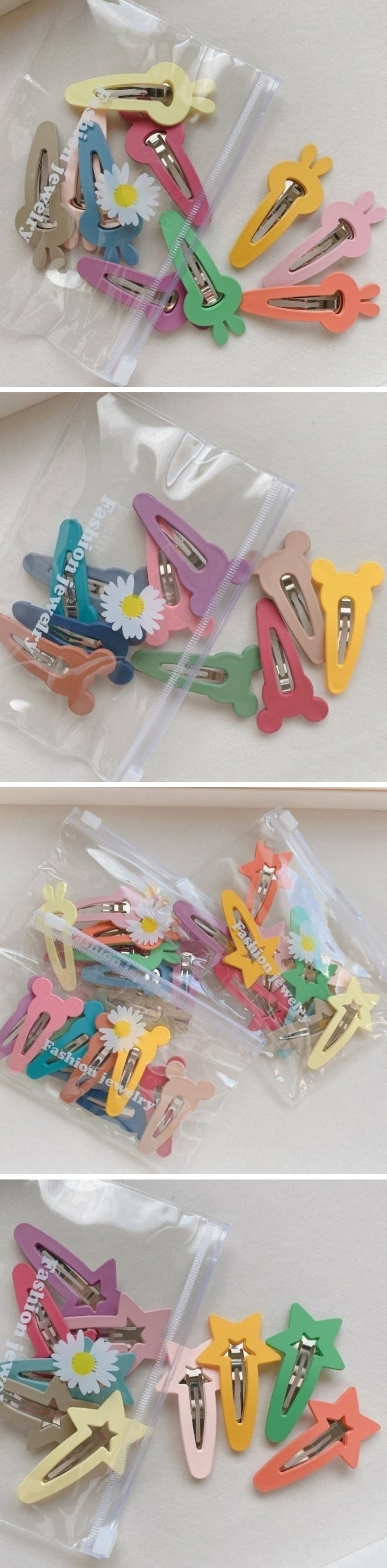 Miso - Korean Children Fashion - #toddlerclothing - Cheese Hairpin (set of 10)