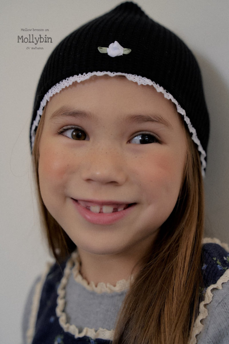 Mollybin - Korean Children Fashion - #Kfashion4kids - Waffle Rose Beanie - 8