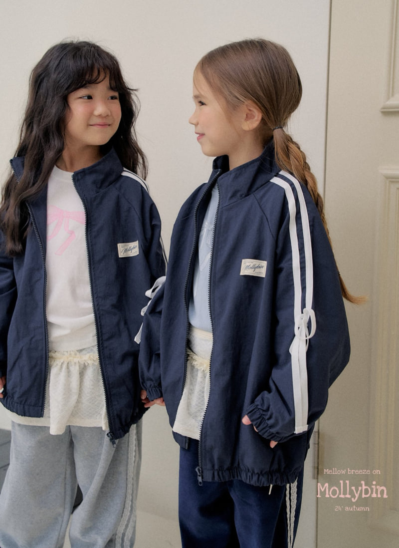 Mollybin - Korean Children Fashion - #Kfashion4kids - Ribbon Wind Jumper with Mom - 6