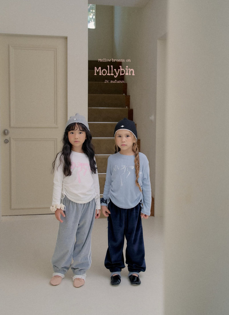 Mollybin - Korean Children Fashion - #Kfashion4kids - Ribbon Shirring Tee - 9