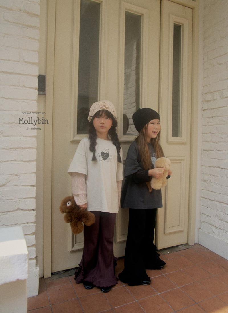 Mollybin - Korean Children Fashion - #childofig - Frill Slit Pants - 5