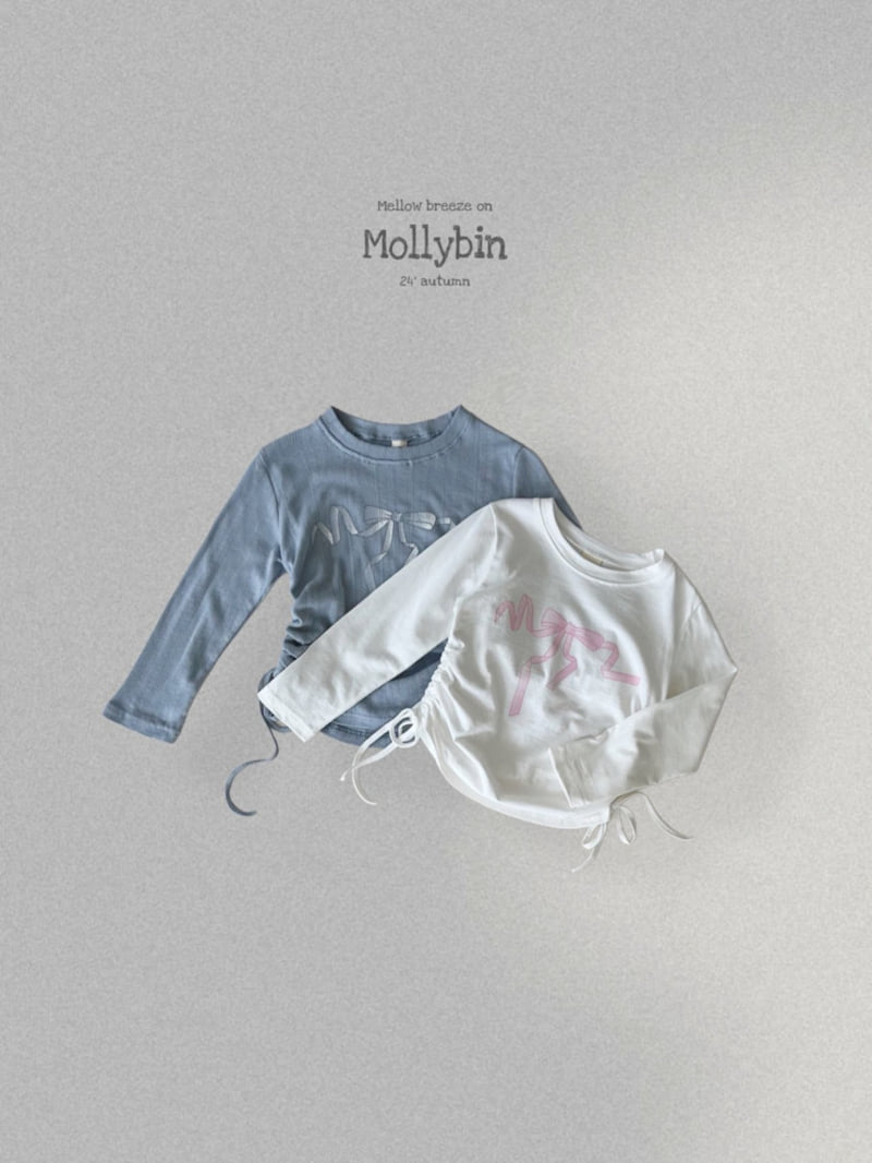 Mollybin - Korean Children Fashion - #childofig - Ribbon Shirring Tee