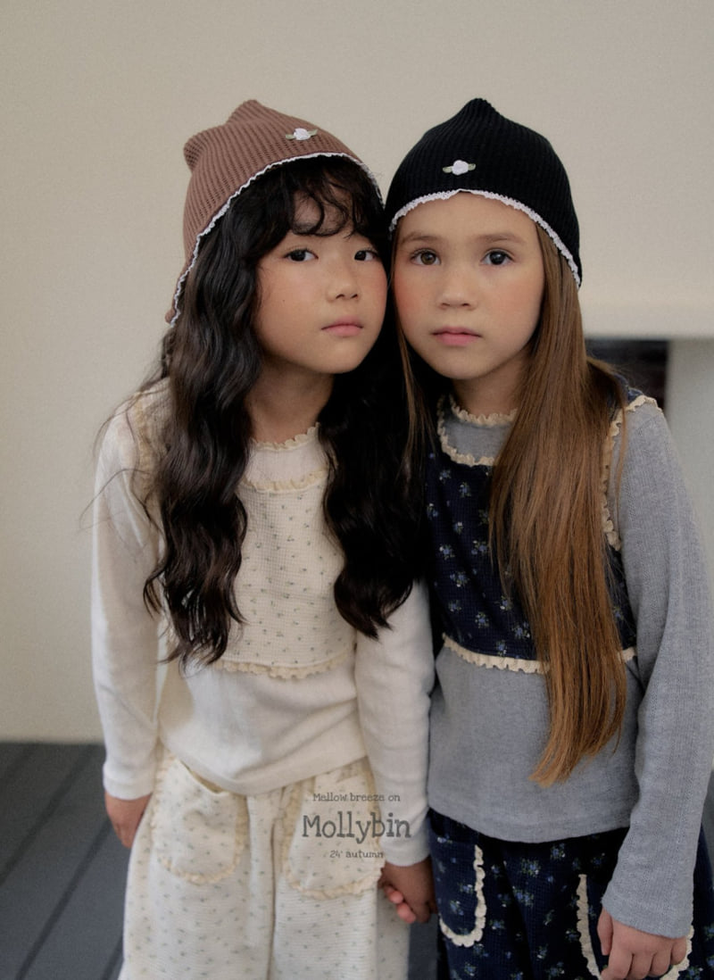 Mollybin - Korean Children Fashion - #discoveringself - Waffle Rose Beanie - 3