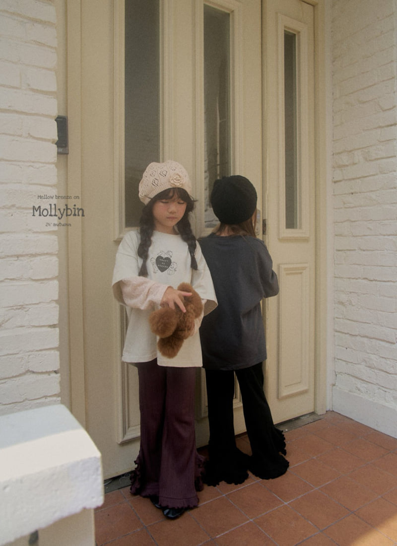 Mollybin - Korean Children Fashion - #discoveringself - Frill Slit Pants - 8