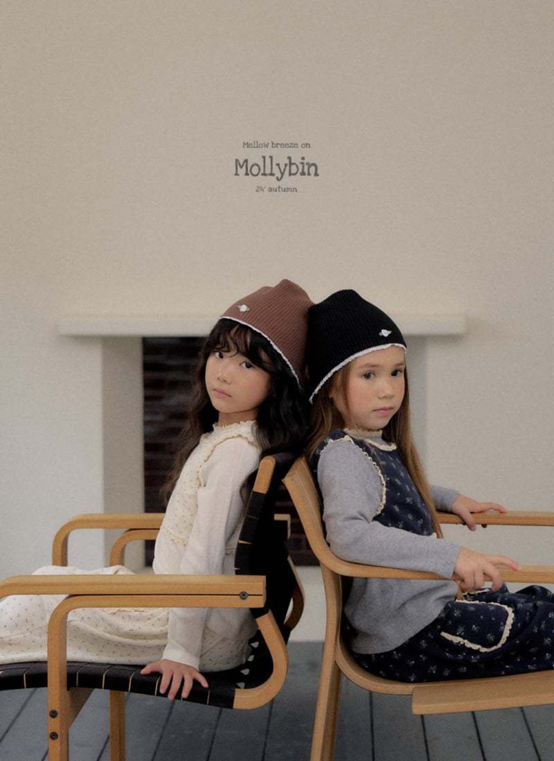 Mollybin - Korean Children Fashion - #discoveringself - Waffle Rose Beanie - 4