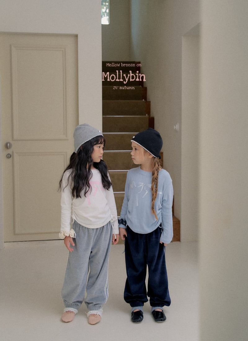 Mollybin - Korean Children Fashion - #kidzfashiontrend - Ribbon Shirring Tee - 8