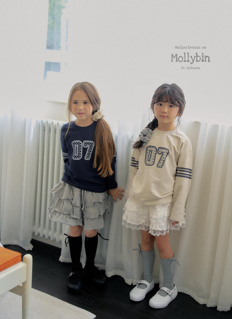 Mollybin - Korean Children Fashion - #kidzfashiontrend - Number Lace Tee - 5