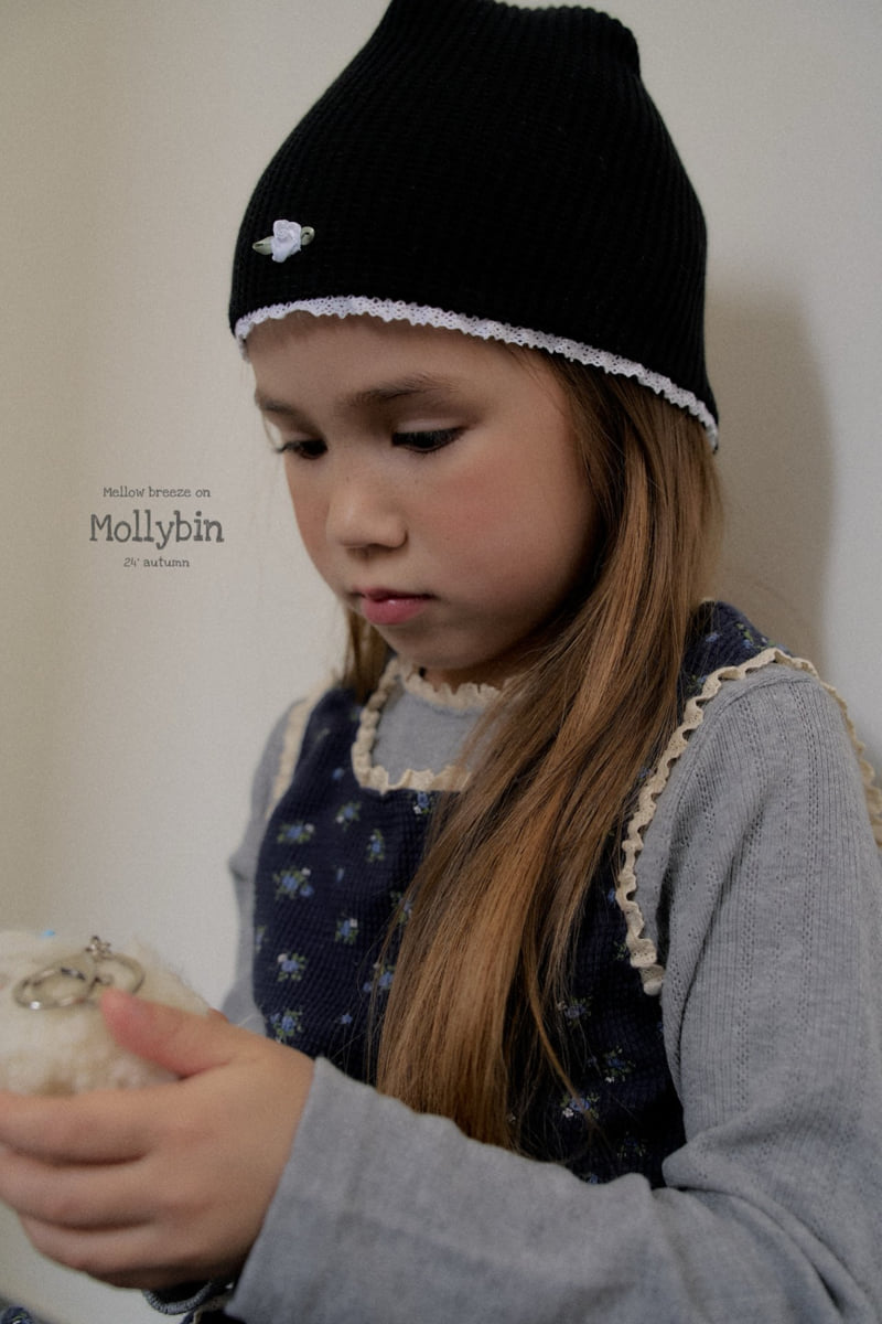 Mollybin - Korean Children Fashion - #littlefashionista - Waffle Rose Beanie - 9