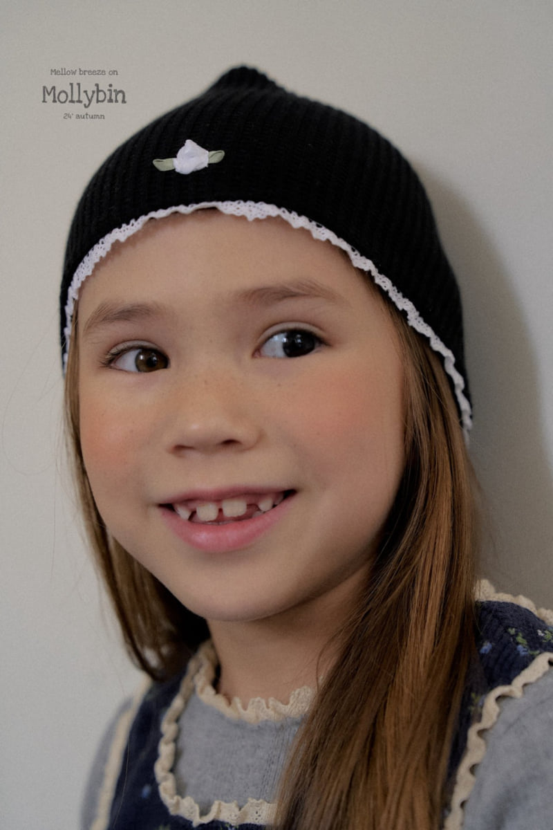 Mollybin - Korean Children Fashion - #magicofchildhood - Waffle Rose Beanie - 10