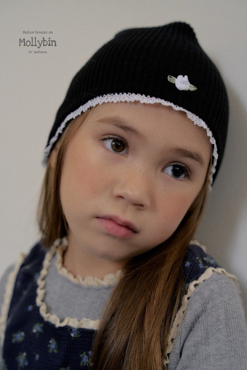 Mollybin - Korean Children Fashion - #minifashionista - Waffle Rose Beanie - 11