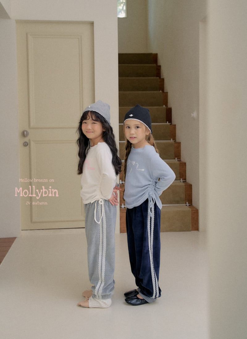 Mollybin - Korean Children Fashion - #minifashionista - Ribbon Shirring Tee - 12