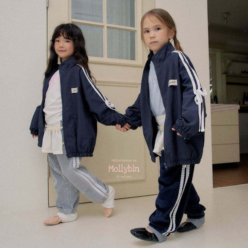 Mollybin - Korean Children Fashion - #prettylittlegirls - Ribbon Wind Jumper with Mom - 10