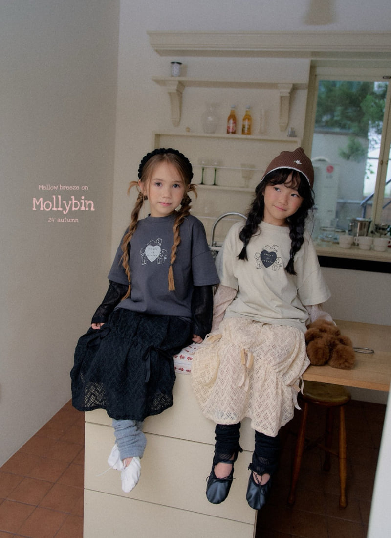 Mollybin - Korean Children Fashion - #prettylittlegirls - Nunu Ribbon Skirt - 8