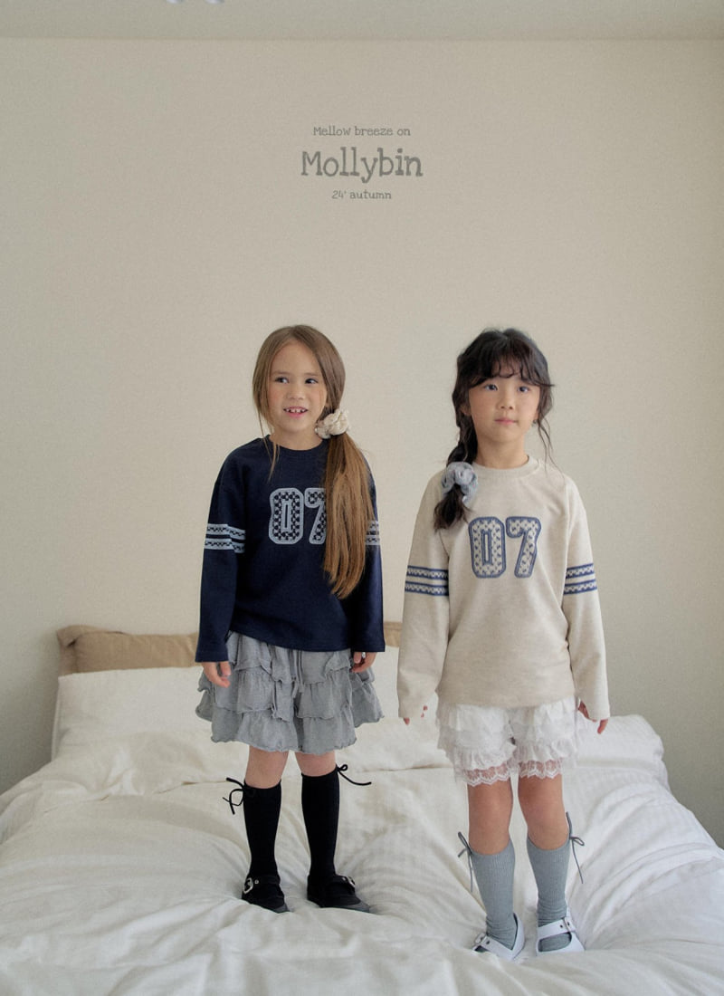 Mollybin - Korean Children Fashion - #prettylittlegirls - Number Lace Tee - 10