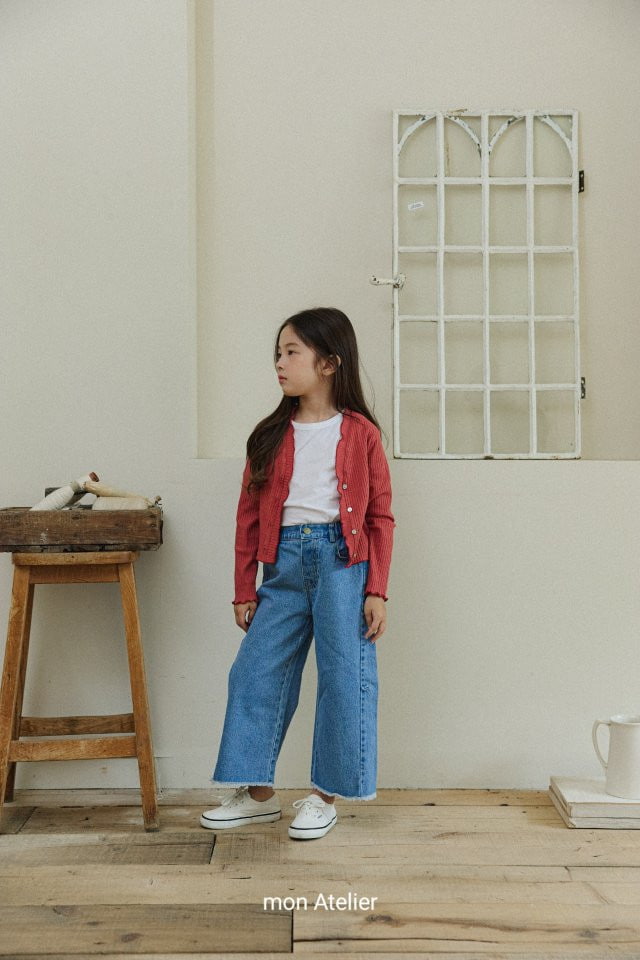 Mon Atelier - Korean Children Fashion - #childofig - Cutting Denim Pants - 10