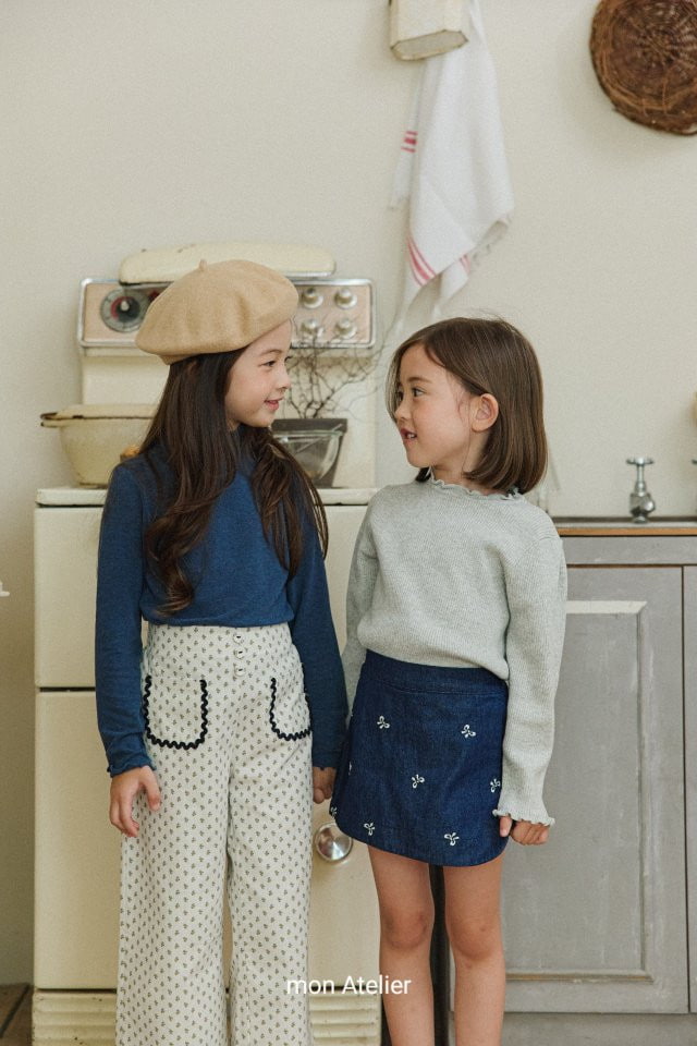 Mon Atelier - Korean Children Fashion - #childrensboutique - Frill Knit Top - 3