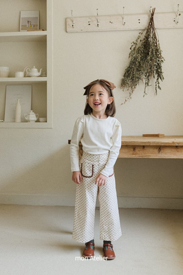 Mon Atelier - Korean Children Fashion - #childrensboutique - Flower Pants