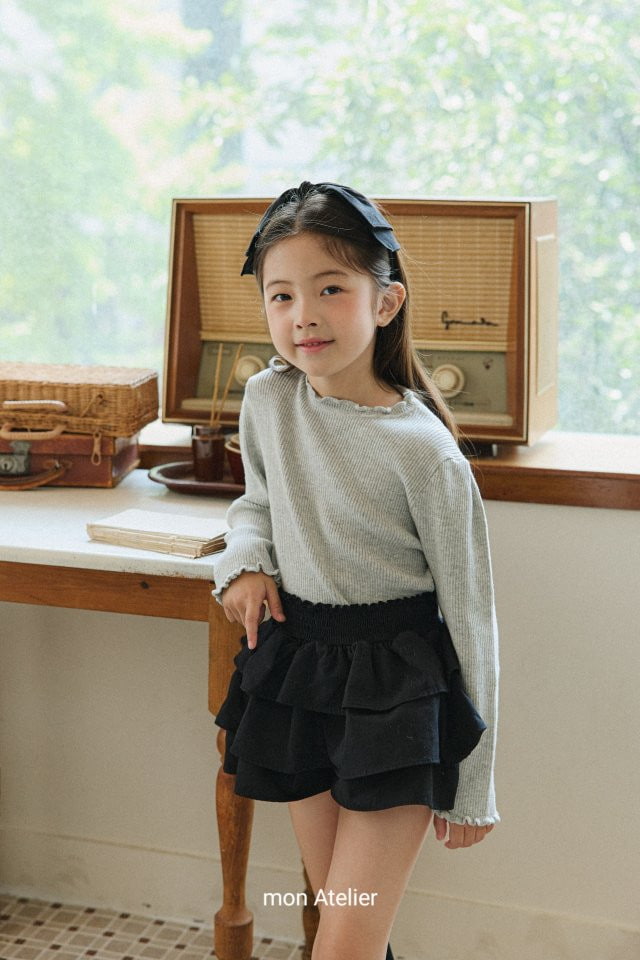 Mon Atelier - Korean Children Fashion - #childrensboutique - Frill Knit Top - 4