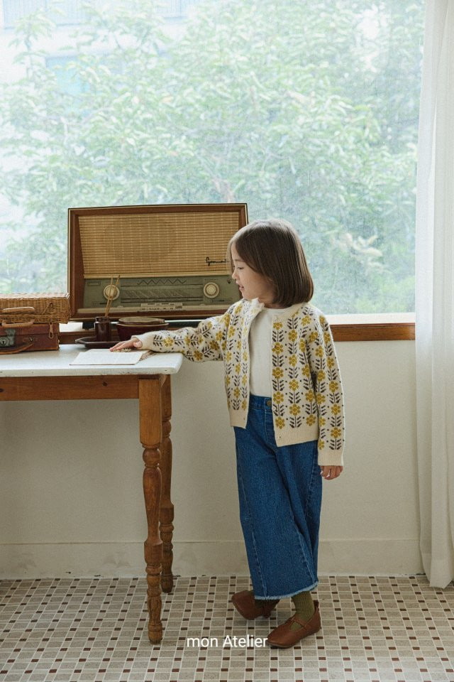 Mon Atelier - Korean Children Fashion - #discoveringself - Retro Cardigan - 3