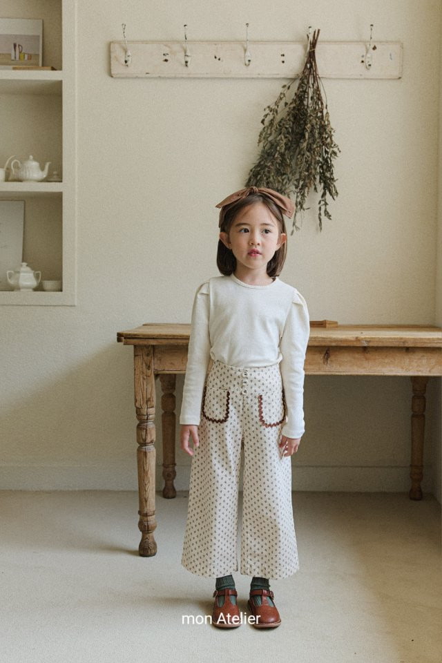 Mon Atelier - Korean Children Fashion - #discoveringself - Flower Pants - 3