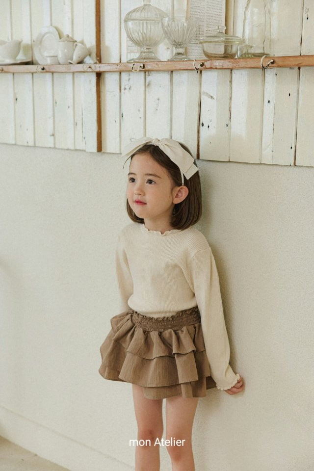 Mon Atelier - Korean Children Fashion - #kidzfashiontrend - Frill Knit Top - 9