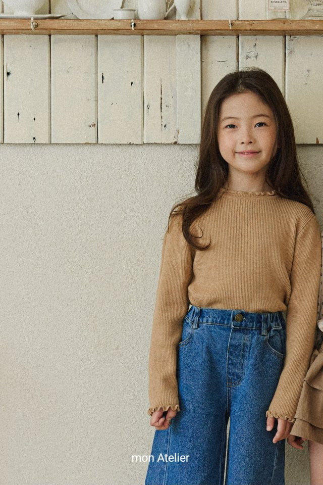 Mon Atelier - Korean Children Fashion - #littlefashionista - Frill Knit Top - 11