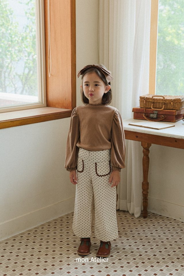 Mon Atelier - Korean Children Fashion - #littlefashionista - Flower Pants - 9