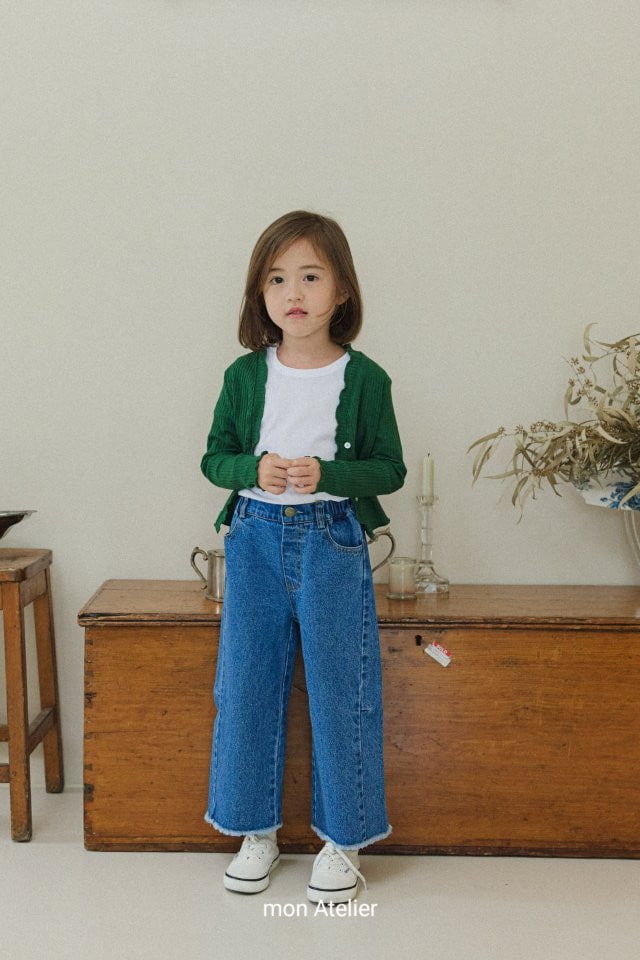 Mon Atelier - Korean Children Fashion - #magicofchildhood - Cutting Denim Pants - 6